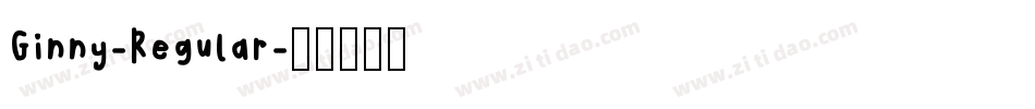 Ginny-Regular字体转换