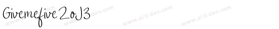 Givemefive-ZoJ3字体转换