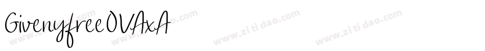 Givenyfree-OVAxA字体转换