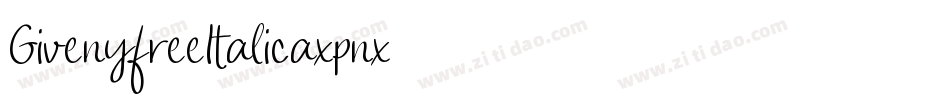 GivenyfreeItalic-axpnx字体转换