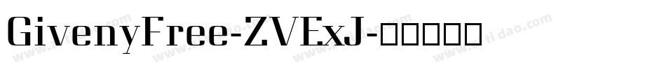 GivenyFree-ZVExJ字体转换