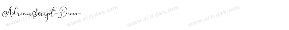 AdreenaScript-Demo字体转换