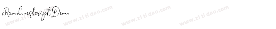 RamdoneScriptDemo字体转换