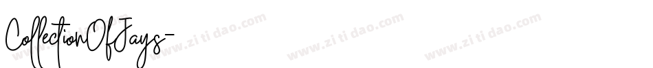 CollectionOfJays字体转换