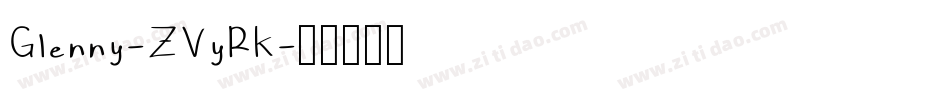 Glenny-ZVyRK字体转换