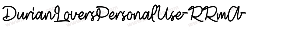 DurianLoversPersonalUse-RRmA字体转换