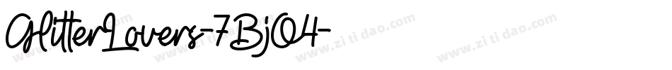 GlitterLovers-7BjO4字体转换