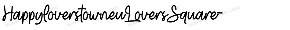 HappyloverstowneuLoversSquare-owV4字体转换