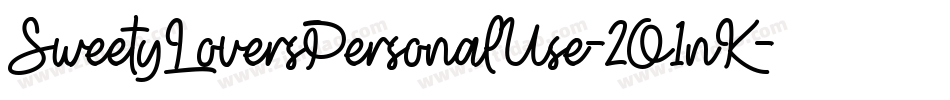 SweetyLoversPersonalUse-2O1nK字体转换