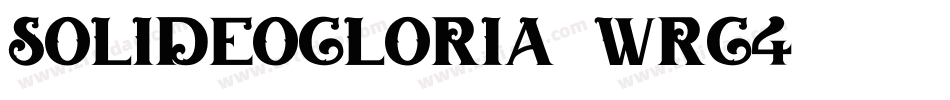 SoliDeoGloria-WrG4字体转换