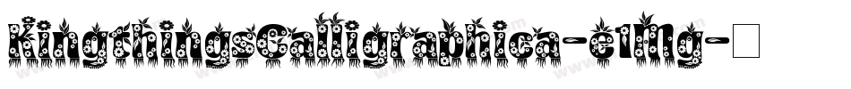 KingthingsCalligraphica-e1Mg字体转换