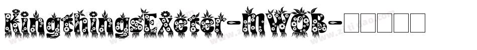 KingthingsExeter-MWOB字体转换 KingthingsExeter-MWOB字体转换