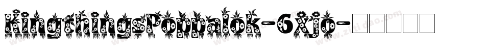 KingthingsPoppalok-6xjo字体转换