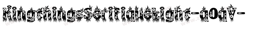 KingthingsSerifiqueLight-q0qV字体转换