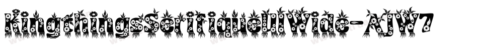 KingthingsSerifiqueUlWide-AJW7字体转换