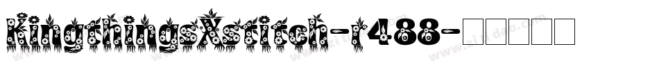 KingthingsXstitch-r488字体转换