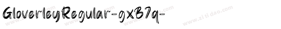 GloverleyRegular-gxB7q字体转换
