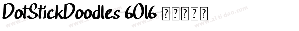 DotStickDoodles-6Ol6字体转换