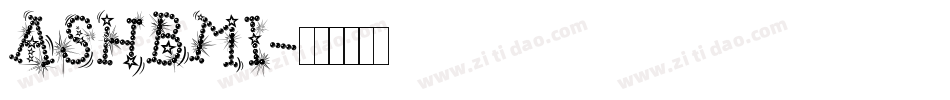 ASHBMI字体转换