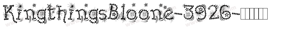 KingthingsBloone-3926字体转换