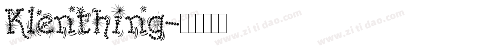 Klenthing字体转换