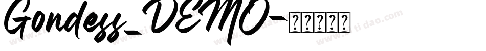 Gondess_DEMO字体转换