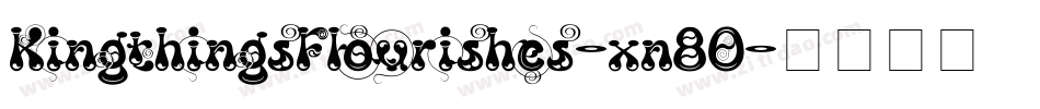 KingthingsFlourishes-xn80字体转换