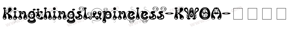 KingthingsLupineless-KWOA字体转换