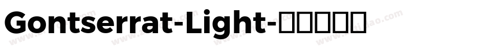 Gontserrat-Light字体转换