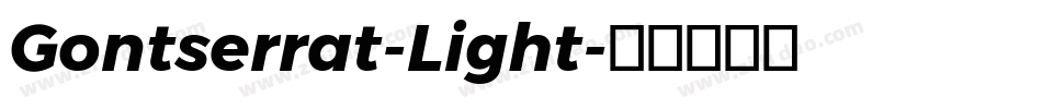 Gontserrat-Light字体转换