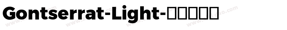 Gontserrat-Light字体转换