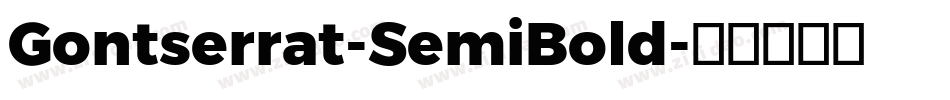 Gontserrat-SemiBold字体转换