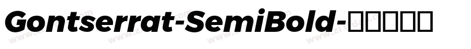 Gontserrat-SemiBold字体转换