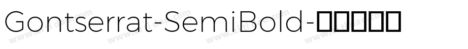 Gontserrat-SemiBold字体转换
