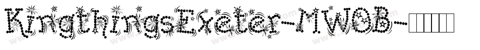 KingthingsExeter-MWOB字体转换 KingthingsExeter-MWOB字体转换