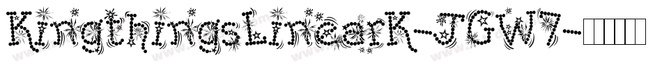 KingthingsLinearK-JGW7字体转换