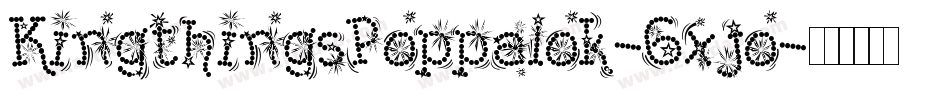 KingthingsPoppalok-6xjo字体转换
