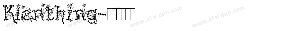 Klenthing字体转换