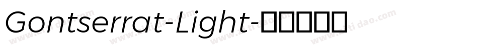 Gontserrat-Light字体转换