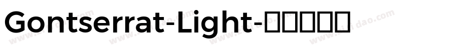 Gontserrat-Light字体转换