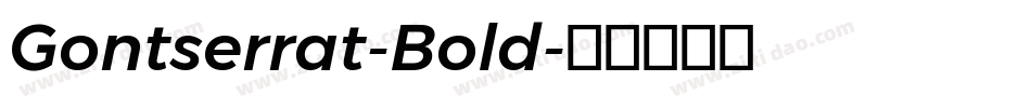 Gontserrat-Bold字体转换