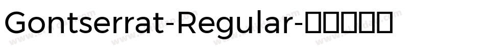 Gontserrat-Regular字体转换