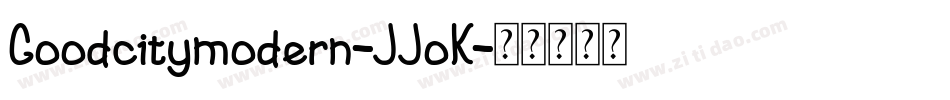 Goodcitymodern-JJoK字体转换