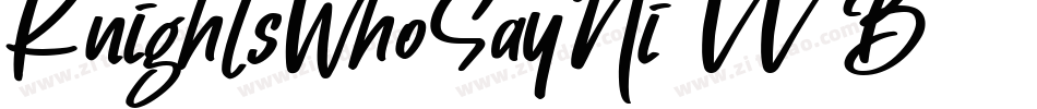 KnightsWhoSayNi-VV2B字体转换