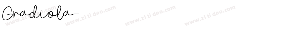 Gradiola字体转换