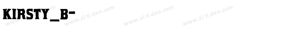 kirsty_b字体转换