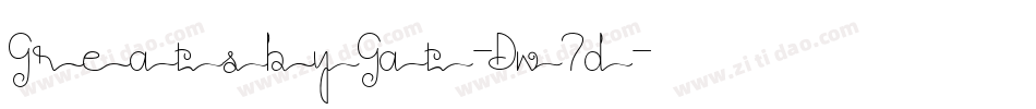 GreatsbyGat-Dw7d字体转换