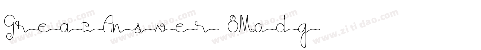 GreatAnswer-8Madg字体转换