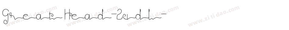 GreatHead-2vdl字体转换