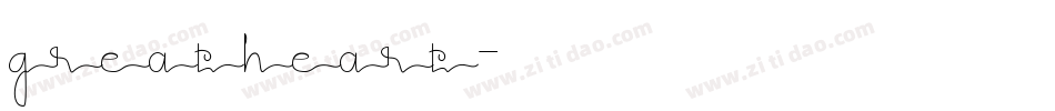 greatheart字体转换